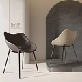 Modern Dining Chairs With Leather Upholstery Sleek Metal Legs And Dark Light Color Options