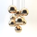 Chandelier Chandelier Ceiling Lamp Fashion Simple Household Appliances Lighting Home Lampshade Light Luxury Gold 3d model