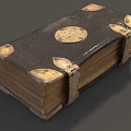 Ancient Books Retro Books Books Magic Books Code Ancient Scrolls Magic Books Ancient Books Old Books Antique Books Super Realistic High Precision Film and Television Level 3d model