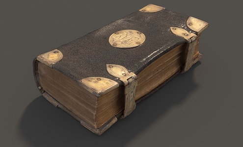 Ancient Books Retro Books Magic Books Code Ancient Scrolls Magic Books Ancient Books Old Books Antique Books Super Realistic High Precision Film and Television Level 3d model