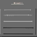 Minotti Curtain Rods With White Black Designs Decorative Ends And Hooks