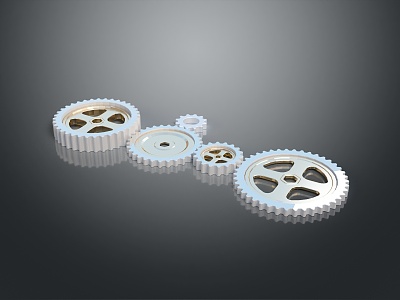 gear large gear small gear cast iron gear internal gear external gear bevel gear 3d model