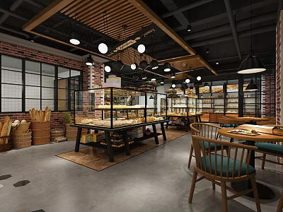 Industrial LOFT Bakery 3d model