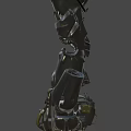 Steampunk Mechanical Clothing With Metal Helmet Gear Design And Industrial Style Elements