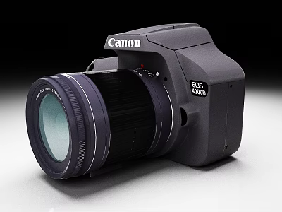 Canon EOS 500D Digital SLR Camera With Professional Lens For Photography 3d model