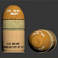 Shiny Gold 44 MAG JHP Bullets With Brass Casing And Engraved Markings