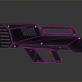 Modern Tactical Weapon Frame With Dark Metallic Design And Vent Holes