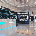 Samsung S 24 pop-up shop 3d model