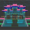 Gujian Gate Mountain Gate Archway 3d model