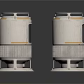 Two Cylindrical Aerospace Structures for Space Exploration with Metallic Frames Panel Design and Support Bases
