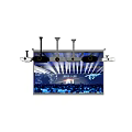 Projector Projection Screen Projector Projection Disk Drive Combination 3d model