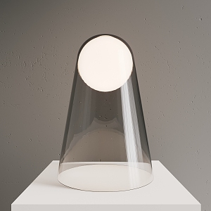 modern table lamp glass table lamp 3d model