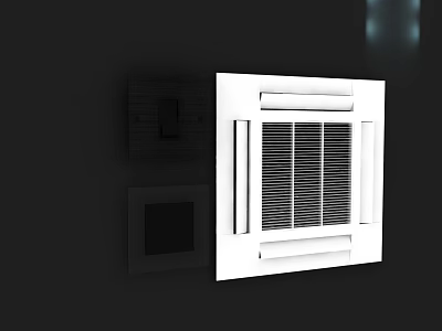 Modern White Side Hinged Door Design With Dark Trim And Black Square Panel 3d model
