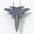 Modern Gray Military Fighter Jet With Twin Vertical Tails And Streamlined Nose 3d model