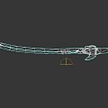 Blue Glowing Katana Weapon With Illuminated Blade And Decorative Hilt Design