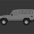 Silver Off Road SUV With Rugged Body Design Large Tires And Sleek Exterior