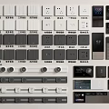 Various Style Modern Switch Panels With White Gray Black Colors And Socket Functions