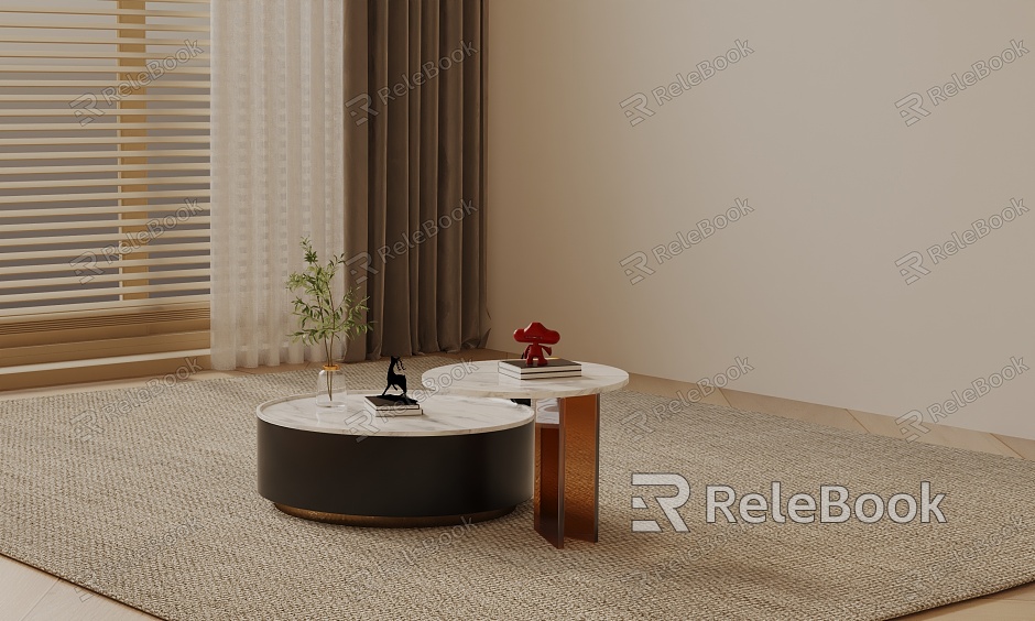 Modern coffee table model