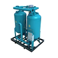 Industrial Twin Tank Air Drying Equipment With A B Vessels And Piping Structure