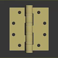 Durable Brass Hardware Hinge With Mounting Holes For Furniture Door Installation