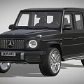 Black Mercedes G Class SUV With Bold Front Grille And LED Headlights