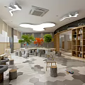 Nordic Kindergarten Multi-function Room 3d model