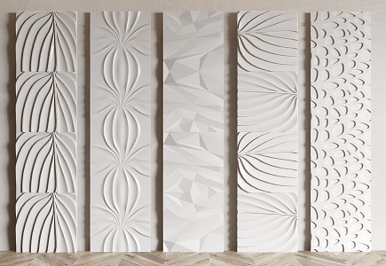 Modern wall panel 3d model