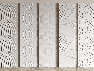 Modern wall panel 3d model