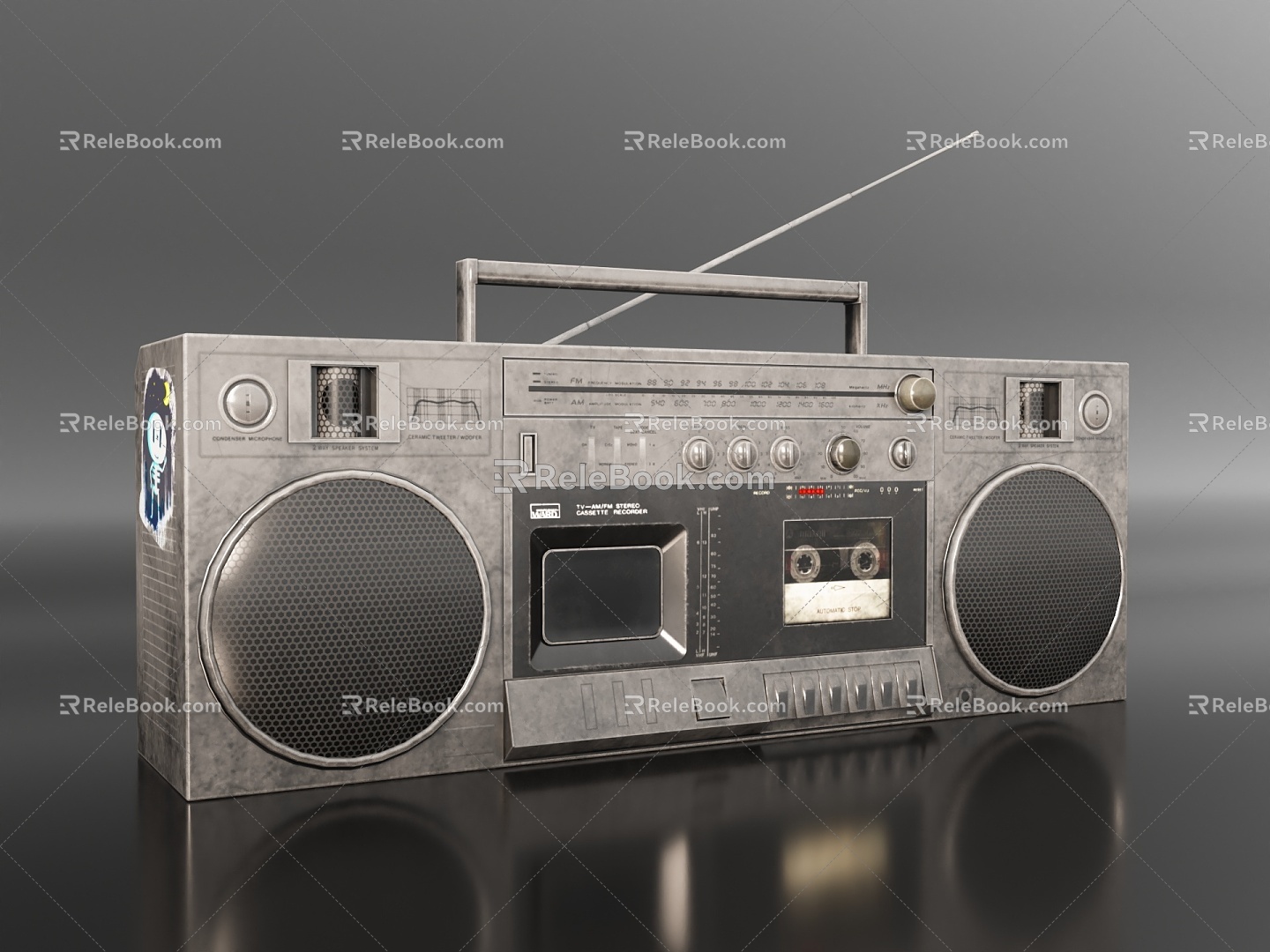 Retro Radio 3d model