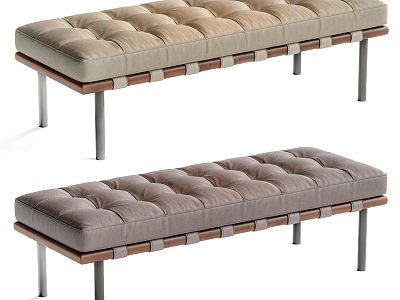 Barcelona Bench Barcelona Bench Sofa Stool 3d model