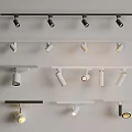 Modern Downlights and Spotlights with Track Mounted Design and Color Options