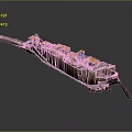 Ancient Architecture Model With Traditional Long Corridor And Historical Structure Design 3d model