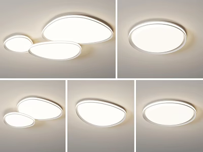 Modern Ceiling Lights With Various Shapes And Styles 3d model