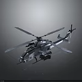 Advanced Military Combat Helicopter With Rotors Weapon Systems And Airframe Design