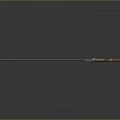Vintage Long Sword With Wooden Handle And Sharp Metal Blade On Dark Reflective Surface