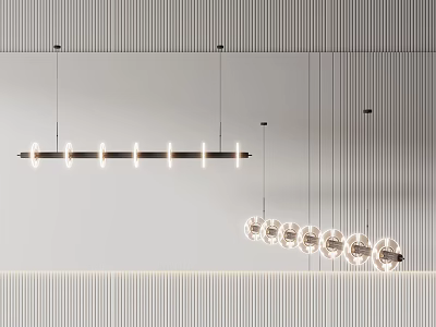 Modern chandelier 3d model