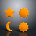 Star Sun Moon Shaped Household Decorative Items For Home Decoration And Daily Use