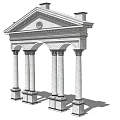 European Roman Column 3d model