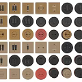 Variety of Electrical Switches and Power Outlets in Different Colors for Home Use