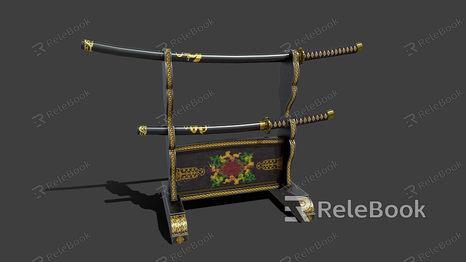 Japanese samurai sword holder samurai sword holder samurai sword bayonet knife holder saber model