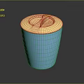 Modern Blue Cup With Gold Rim For Daily Household Use And Decor