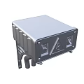 Modern Silver Metal Switch Panel with Mounting Bracket and Control Buttons