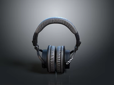 Professional Over Ear Headphones With Comfortable Ear Cushions And Adjustable Headband 3d model