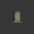 Industrial Equipment With Two Rusted Cylindrical Structures Mounted On Metal Base