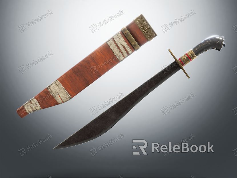 Modern knife hunting knife model