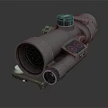 Modern telescope sight collimator infrared sight 3d model
