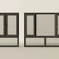 Modern windows casement windows floor-to-ceiling windows bay windows glass windows 3d model