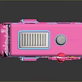 Pink Candy Truck With Playful Lollipop Decorations On Top And Colorful Details
