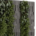 Modern Green Wall 3d model