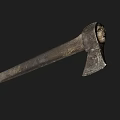 Axe Cutting Axe Life Utensils Old Axe Farm Tools 3d model